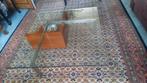 design salontafel glas geborsteld staal hout, Ophalen, 100 tot 150 cm, 50 tot 100 cm, Minder dan 50 cm
