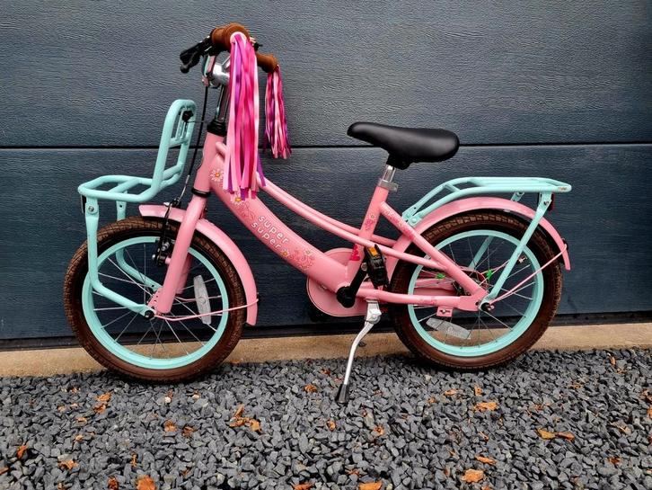 Superlola 16 inch meisjesfiets- goede staat!, Fietsen en Brommers, Fietsen | Meisjes, Zo goed als nieuw, 16 inch, Handrem, Ophalen