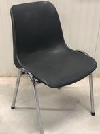 12x Grijze Kantinestoelen - Comfortabel & Licht, Ophalen, Kunststof, Gebruikt, Grijs