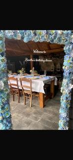 21 Diner incl. Spiegel en diverse spullen blauw wit., Hobby en Vrije tijd, Ophalen, Verjaardag