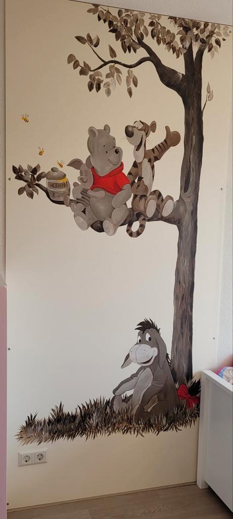 Muurschildering winnie de poeh, Kinderen en Baby's, Kinderkamer | Complete kinderkamers, Zo goed als nieuw, Jongetje of Meisje