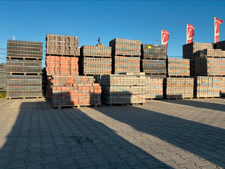 Diverse restpartijen betonklinkers, Tuin en Terras, Tegels en Klinkers, Nieuw, Klinkers, Beton, 10 m² of meer, Ophalen