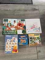 5 Mooie complete Spellen-2 Memory-Scrabble-Domino-4 op 1 Rij, Hobby en Vrije tijd, Gezelschapsspellen | Overige, Ophalen of Verzenden