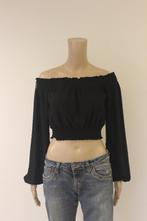 H&M zwarte croptop maat S, Kleding | Dames, Jurken, ., Zwart, Ophalen of Verzenden, Zo goed als nieuw