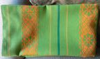 Echte retro vintage jaren 70 stof groen oranje nieuw, 120 cm of meer, Nieuw, Ophalen of Verzenden, Katoen