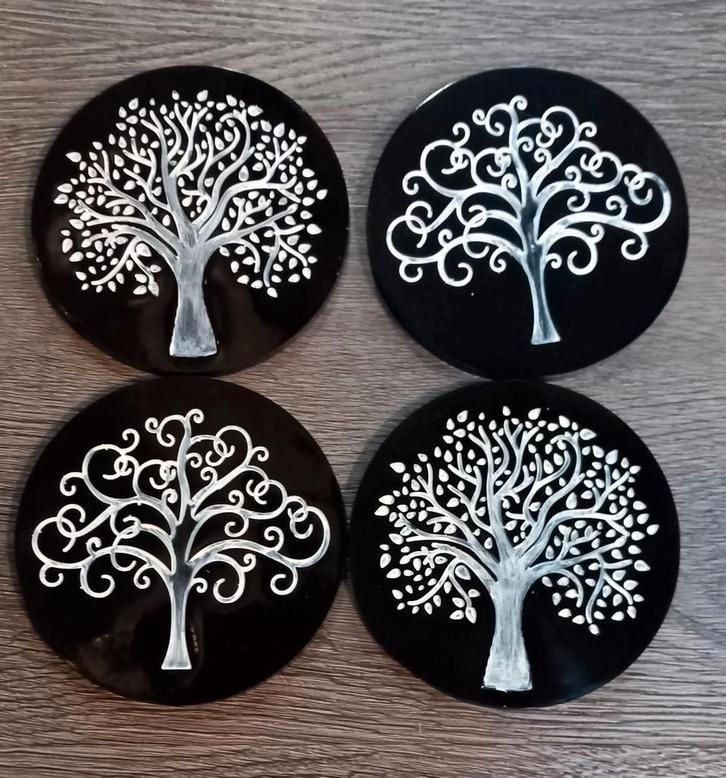 Epoxy onderzetters diverse kleuren en printjes, Huis en Inrichting, Woonaccessoires | Onderzetters, Nieuw, Glas of Kopje, Ophalen of Verzenden