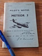 Gloster Meteor III -pilot's Notes, Ophalen of Verzenden, Gelezen