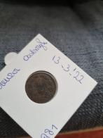 Oostenrijk: 1 Kreuzer, 2x50 Groschen en een 10 Shilling munt, Postzegels en Munten, Munten | Europa | Niet-Euromunten, Ophalen of Verzenden