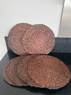 Zeewier Waterhyacint Placemat Set , afneembaar, 38 cm , rond, Ophalen of Verzenden, Zo goed als nieuw, Bord