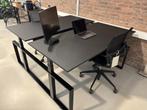 Duo werkplek bureau - elektrisch verstelbaar, sta/zit, Ophalen, Elektrisch, Zo goed als nieuw, Bureau