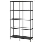 IKEA stellingkast Vittsjö, Huis en Inrichting, Ophalen, 25 tot 50 cm, Glas, Minder dan 150 cm