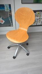 Vintage Bureaustoel - 5 Wielen - Verstelbaar, Huis en Inrichting, Ophalen