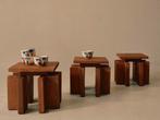 OBSCURA STANDS - brutalistisch vintage japandi krukje tafel, Huis en Inrichting, Ophalen, Minder dan 55 cm, N.v.t., N.v.t.