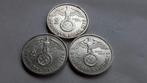 WO2 3x 2 Reichsmark zilver nazi duitsland, Postzegels en Munten, Munten | Europa | Niet-Euromunten, Ophalen of Verzenden, Duitsland