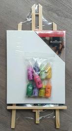 Verf set ( schildersezel verf doeken ), Hobby en Vrije tijd, Schilderen, Ophalen of Verzenden, Zo goed als nieuw