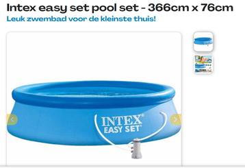 Intex easy set zwembad 366 * 76cm + filters + chemicaliën! beschikbaar voor biedingen