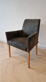 Eetkamerstoelen 6 stuks, Huis en Inrichting, Stoelen, Ophalen, Gebruikt, Zwart, Hout