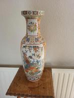 grote chinese vaas bloemen pauwen vogels, Ophalen of Verzenden