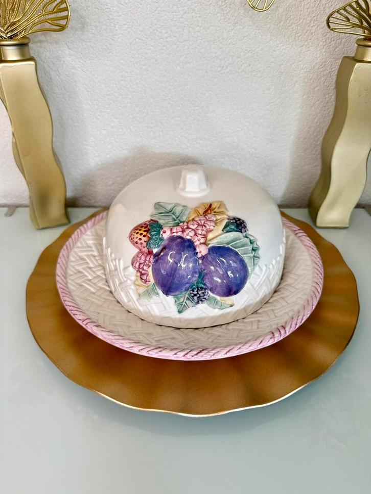 Mooie grote vintage botervloot, Antiek en Kunst, Antiek | Servies los, Ophalen of Verzenden