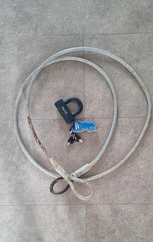Staalkabel van 3 meter met hangslot, Watersport en Boten, Accessoires en Onderhoud, Zo goed als nieuw, Overige typen, Ophalen of Verzenden