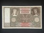 100 Gulden Luidspelende Vrouw 1944, UNC.-, Postzegels en Munten, Bankbiljetten | Nederland, Ophalen of Verzenden, 100 gulden