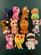 Ty beanie knuffels kat, konijn hond schildpad draak 11 stuks, Ophalen of Verzenden, Zo goed als nieuw, Overige typen