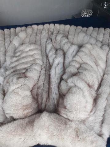 123 cm lange echte POLAR FOX bontjas bont jas bontmantel M beschikbaar voor biedingen