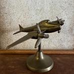 Bronzen Vliegtuig Model Pronkstuk Vintage Oud, Antiek en Kunst, Ophalen
