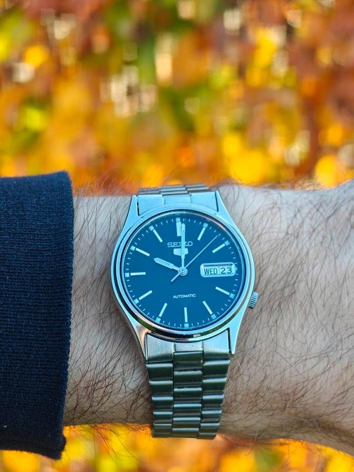 Seiko 5 Automatic - 7S26 uit 1999, Antiek en Kunst, Antiek | Klokken, Ophalen of Verzenden