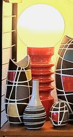 Space Age bollamp West Germany, Huis en Inrichting, Lampen | Tafellampen, Ophalen, 50 tot 75 cm, Zo goed als nieuw, Retro, vintage, space age, midcentury