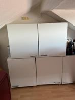 Witte kasten te koop – per stuk of alle 7 samen, Huis en Inrichting, Kasten | Wandmeubels, Ophalen, Overige materialen, Minder dan 150 cm
