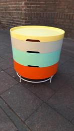 Ikea PS 2014 Bijzettafel met Opbergruimte - Multicolor, Ophalen of Verzenden, Rond, Minder dan 55 cm, 45 tot 60 cm