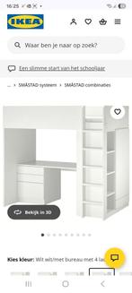 Ikea småstad witte hoogslaper, Ophalen, Eenpersoons, Zo goed als nieuw, 90 cm