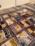 Mooi vloerkleed 280x200 cm - blauw//grijst/bruin/geel, Ophalen, Overige kleuren, Neutraal, Zo goed als nieuw