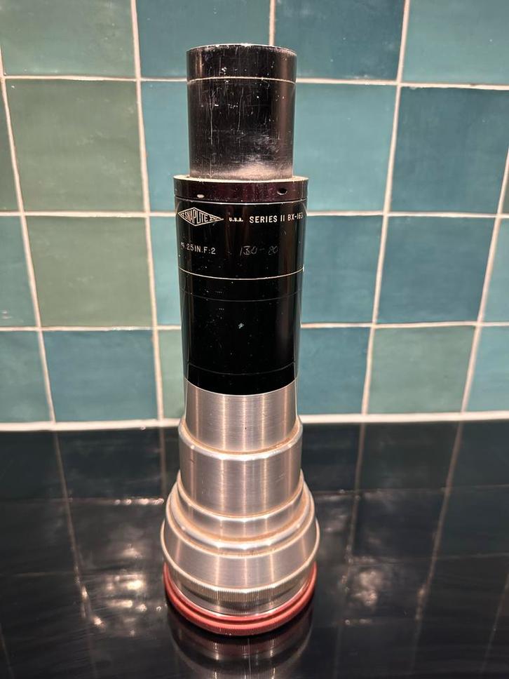 Vintage Bioscoop Projector Lens - Jaren 60, Audio, Tv en Foto, Fotografie | Lenzen en Objectieven, Gebruikt, Overige typen, Ophalen of Verzenden