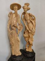 2 Aziatische beelden, Antiek en Kunst, Ophalen of Verzenden