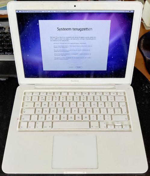 Macbook White (eind 2009) [MAC-45] 5-6, Computers en Software, Apple Macbooks, Gebruikt, MacBook, 13 inch, 2 tot 3 Ghz, 4 GB, Qwerty