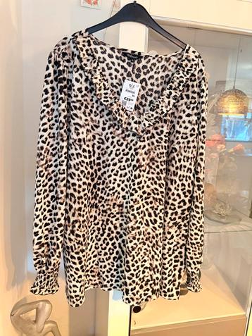MS Mode Dames Blouse maat 50 - Luipaardprint nieuw beschikbaar voor biedingen