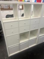 Gratis: 3 IKEA KALLAX kasten wit, Ophalen, Gebruikt, 50 tot 100 cm, Minder dan 100 cm