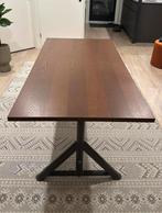 Ikea IDÅSEN bureau, bruin/donkergrijs, 160x80 cm, Ophalen, In hoogte verstelbaar, Zo goed als nieuw, Bureau