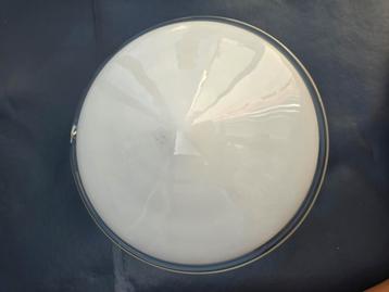 Plafondlamp wit glas beschikbaar voor biedingen