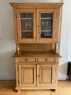 Antieke Grenen Buffetkast - Zeer Goede Staat!, Huis en Inrichting, 100 tot 150 cm, 200 cm of meer, Glas, Zo goed als nieuw