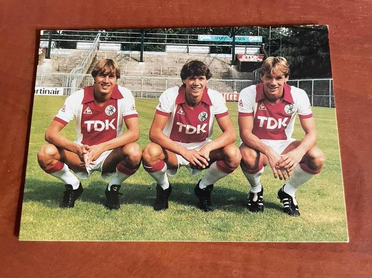 Ajax spelerskaart - TDK Reclame Van Basten, Verzamelen, Sportartikelen en Voetbal, Zo goed als nieuw, Ajax, Ophalen of Verzenden