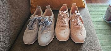 2 paar Gabor sneakers,  roze en lichtblauw, maat 37 beschikbaar voor biedingen