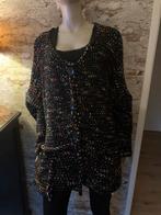 Schitterende vest plussize maat 42, Thombiq, Verzenden, Zwart, Maat 42/44 (L)