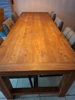 Teakhouten Kloostertafel - Robuust & Mooi!, Huis en Inrichting, Tafels | Eettafels, Ophalen, Teakhout, 200 cm of meer, 50 tot 100 cm