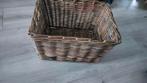 Mooie vierkante rieten mand, Ophalen, Mand, Vierkant, Zo goed als nieuw