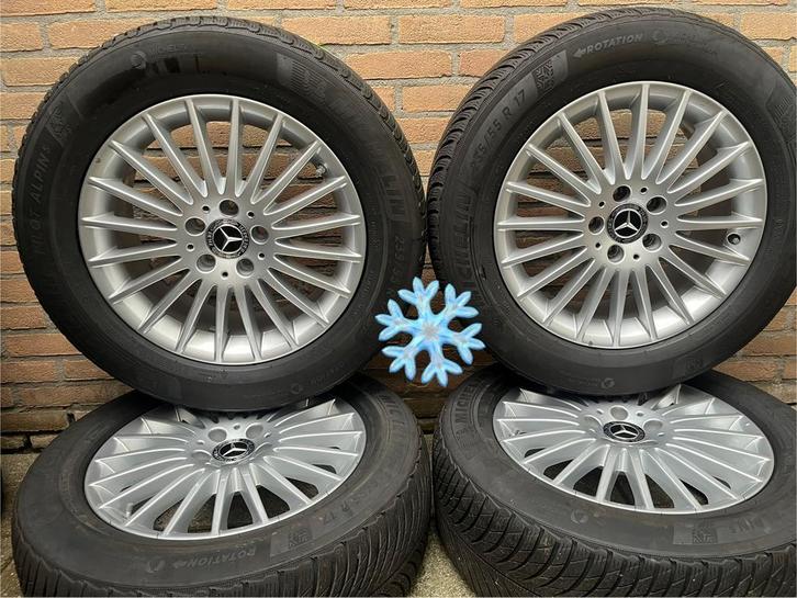 17” orig Mercedes Vito V-klasse EQV michelin winterset TpMS, Auto-onderdelen, Banden en Velgen, Banden en Velgen, Winterbanden