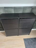 IKEA BISSA Schoenenkast Zwartbruin, Huis en Inrichting, Kasten | Schoenenkasten, Ophalen, Gebruikt