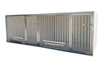 Kennel van verzinkt staal met Trespa en rubbermat, Ophalen, Zo goed als nieuw, 100 cm of meer